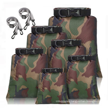 Custom LOGO Outdoor Hiking Camping Waterproof Backpack Dry Bag With Adjustable Shoulder Strap